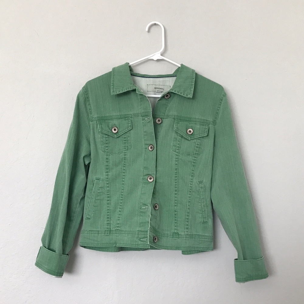 Light Green Denim Jacket
